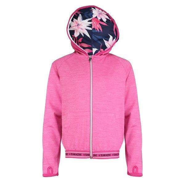 PINK L/S ZIPPER HOODIE JACKET Image