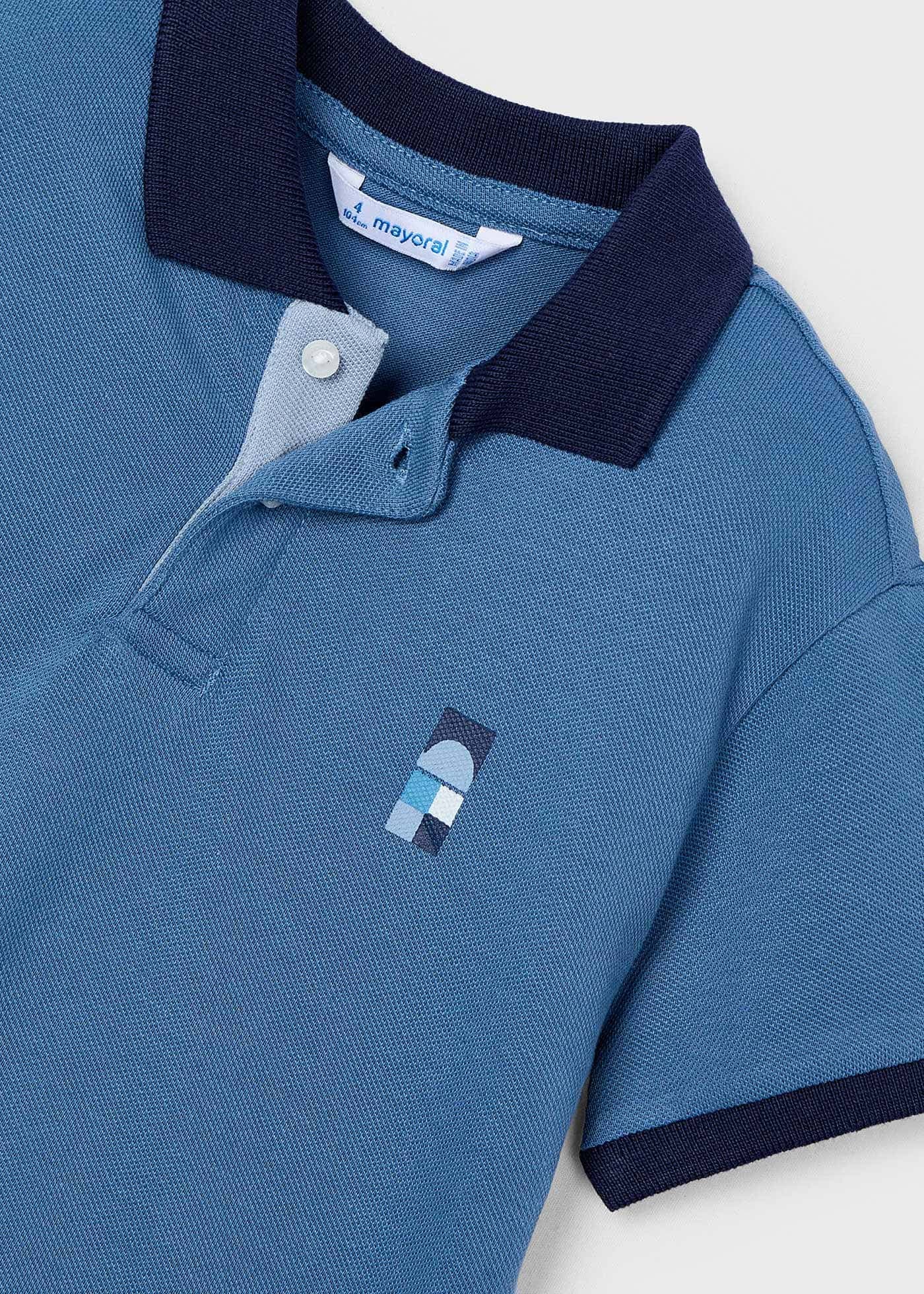 BLUE S/S POLO T-SHIRT