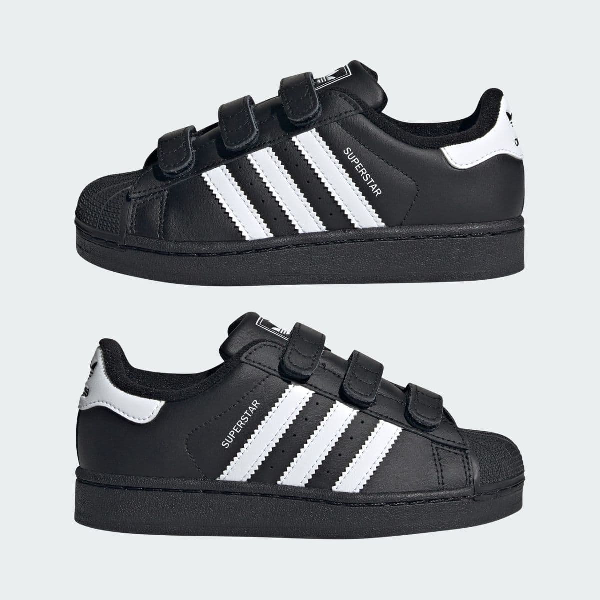 SUPERSTAR II COMFORT CLOSURE SHOES BLACK/WHITE