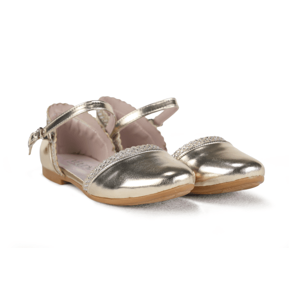 GOLD  PATENT FORMAL SHOES Image