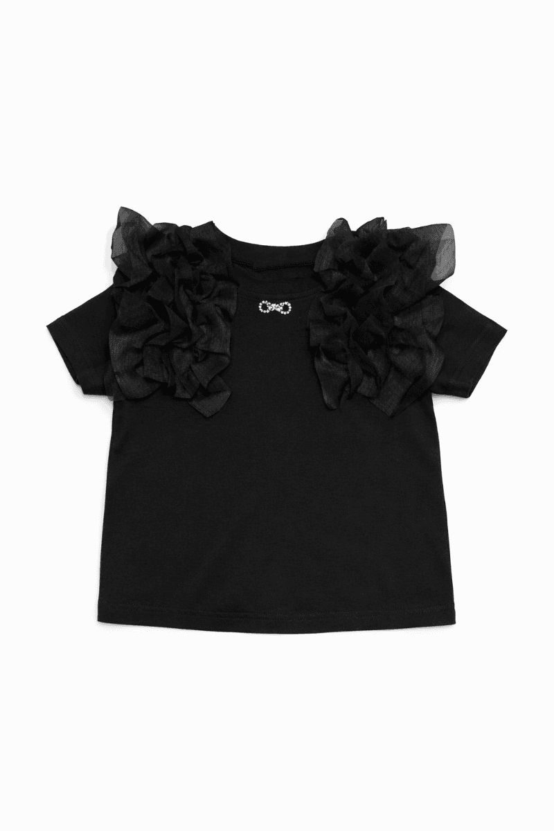 BLACK S/S BLOUSE Image