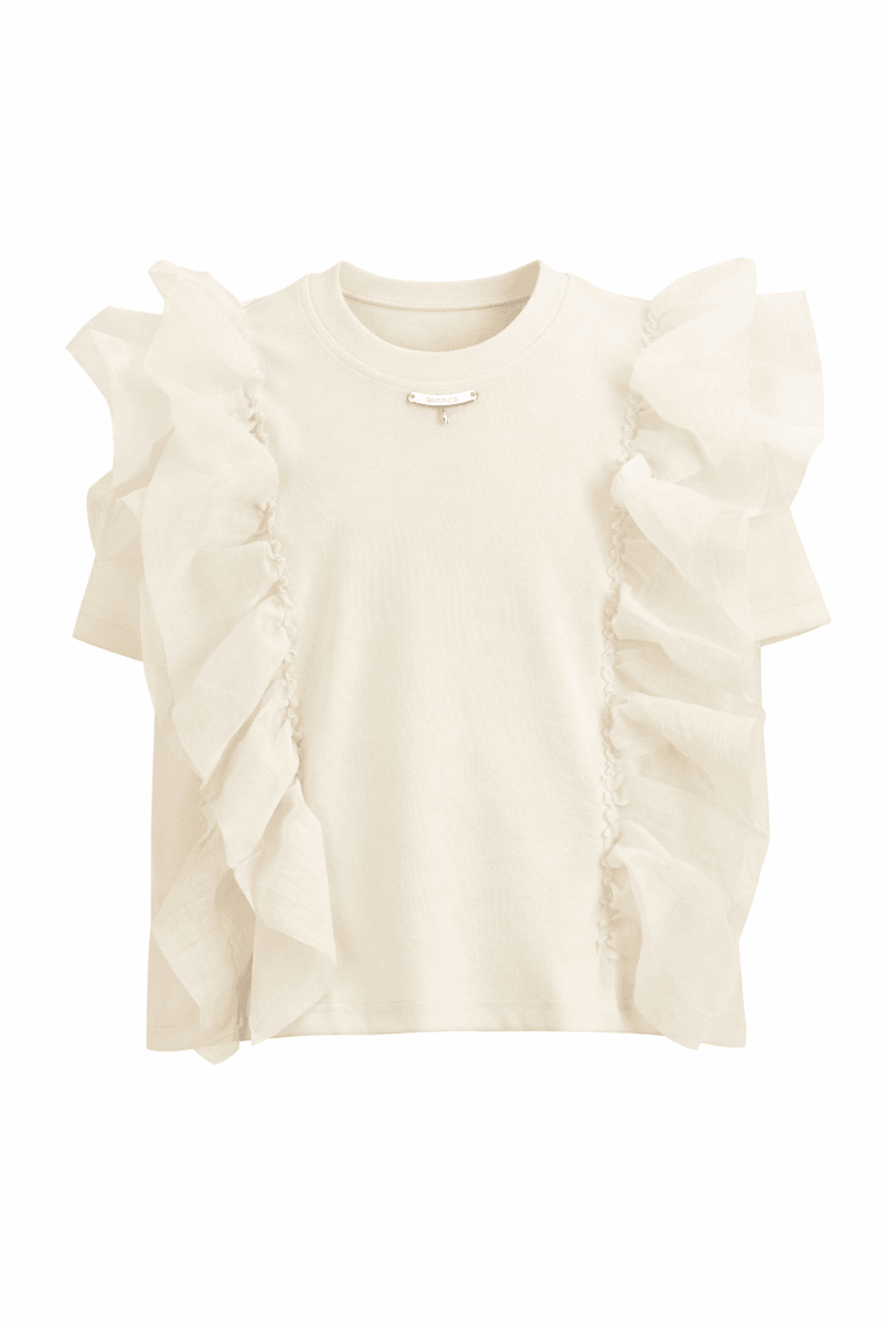 CREAM S/S BLOUSE Image