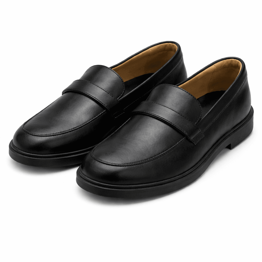 BLACK LEATHER FORMAL SHOES Image